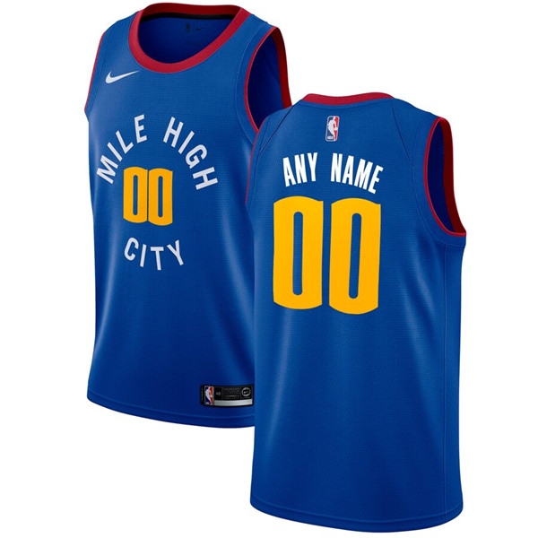 Men's Denver Nuggets Active Player Custom Stitched NBA Jersey