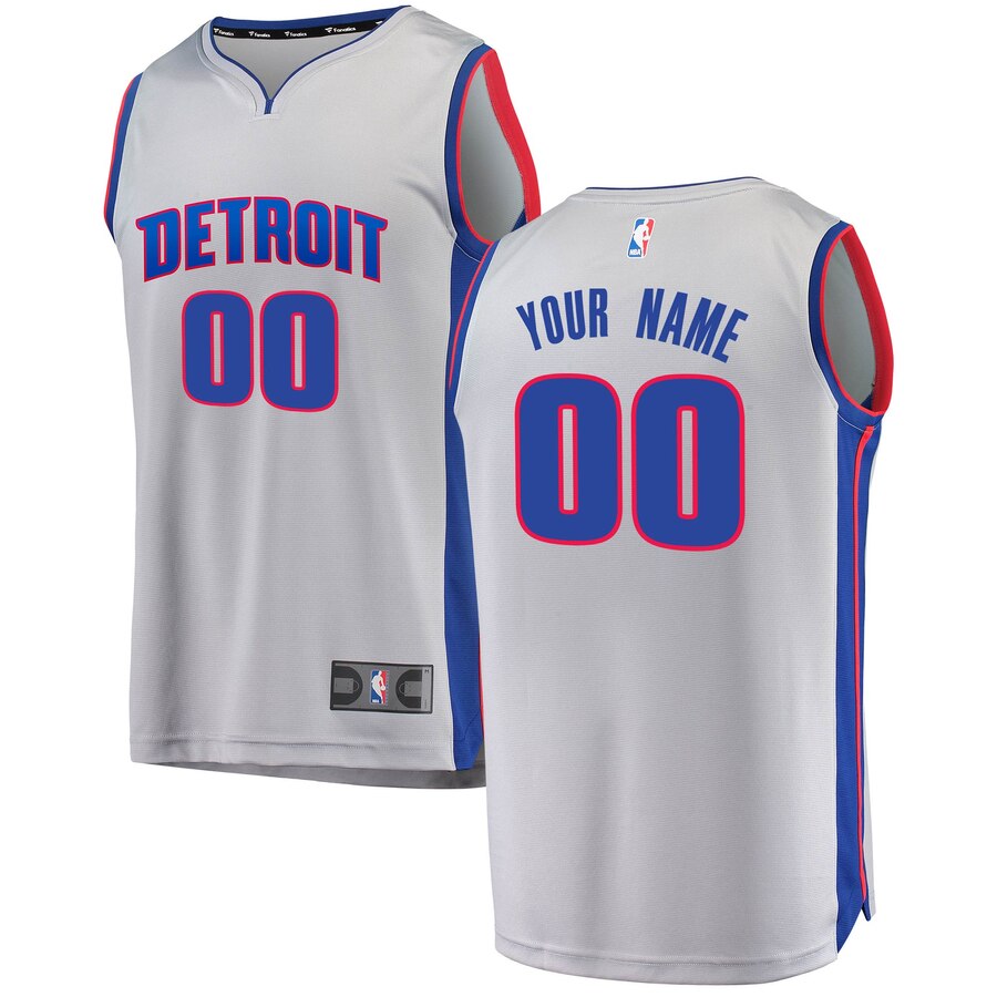 Men's Detroit Pistons Active Player Custom Stitched NBA Jersey