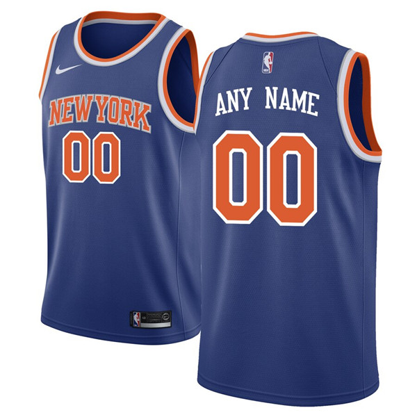 Men's New York Knicks Active Player Custom Stitched NBA Jersey