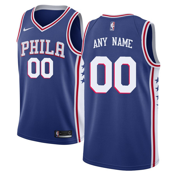 Men's Philadelphia 76ers Active Player Custom Stitched NBA Jersey