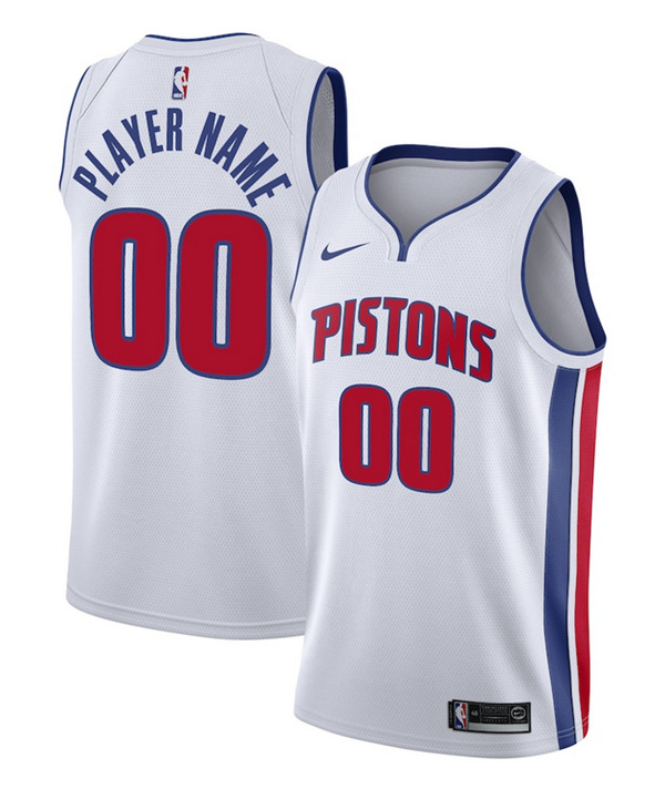 Men's Detroit Pistons Active Player Custom White Motor City Edition 2020-21 Stitched Stitched NBA Jersey