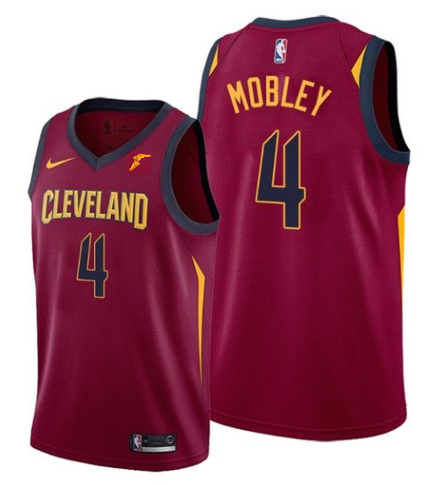 Men's Cleveland Cavaliers #4 Evan Mobley Red Icon Edition Stitched Jersey