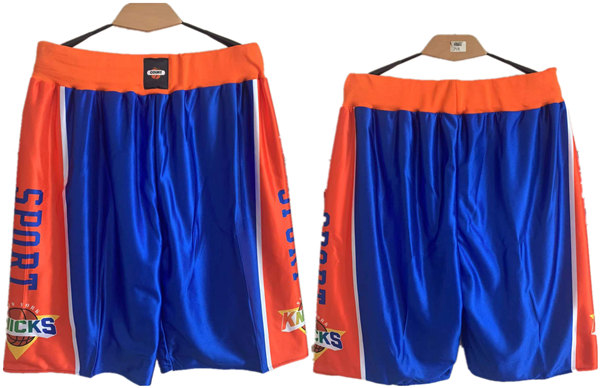 Men's New York Knicks Blue Shorts (Run Smaller)