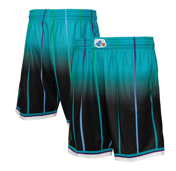 Men's Charlotte Hornets Teal/Black Shorts (Run Small)