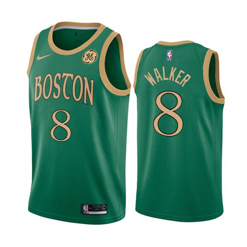 Men's Boston Celtics #8 Kemba Walker Green 2019 City Edition Swingman Stitched NBA Jersey