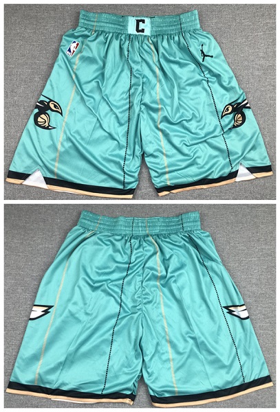 Men's Charlotte Hornets Teal Shorts (Run Smaller)