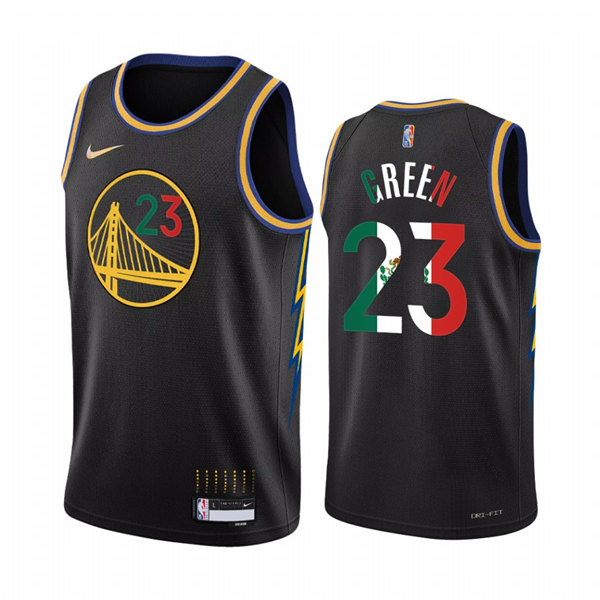 Men's Golden State Warriors #23 Draymond Green 2022 Black Special Mexico Edition Swingman Stitched Jersey