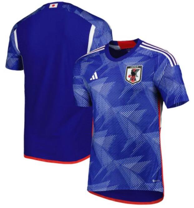 Men's Japan Custom Blue Home Soccer Jersey