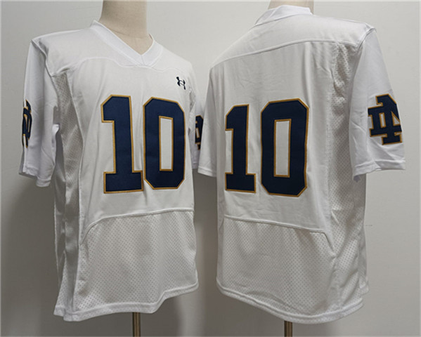 Men's USC Trojans #10 Sam Hartman White Stitched Jersey