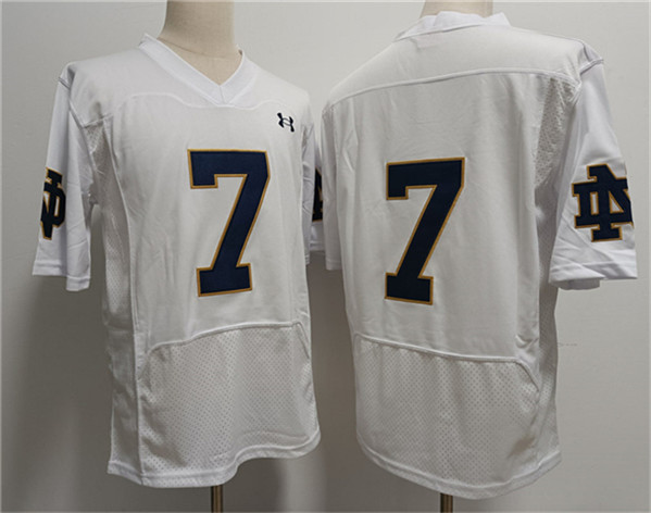 Men's USC Trojans #7 Audric Estime White Stitched Jersey