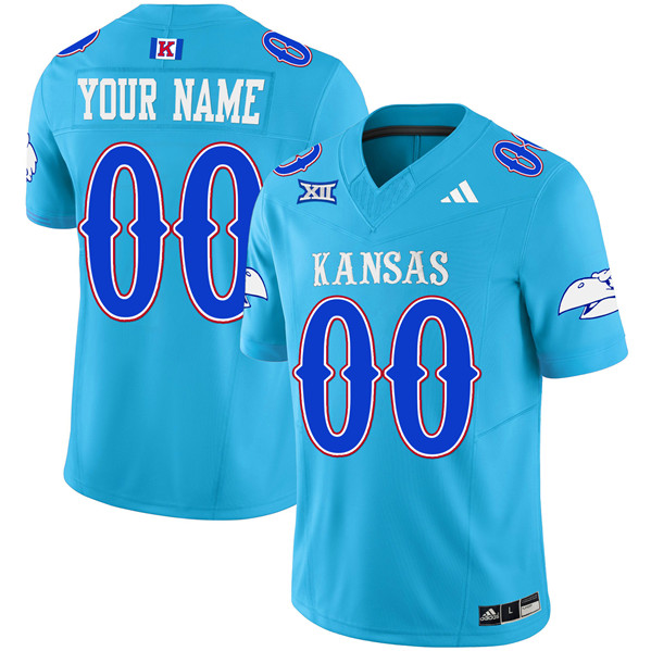 Men's Kansas Jayhawks ACTIVE PLAYER Custom Old KU 2023 F.U.S.E. Vapor Limited Stitched Jersey