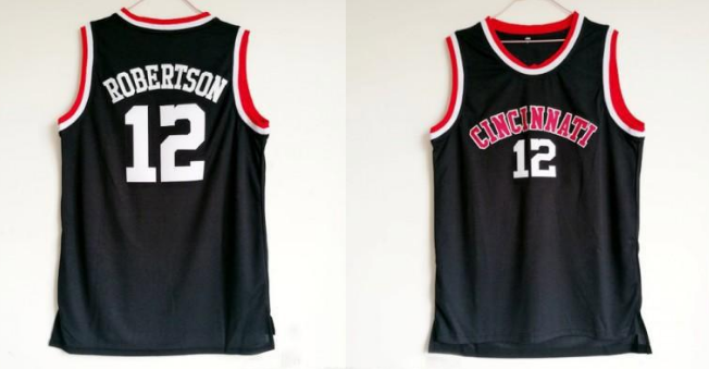 Men's Cincinnati Bearcats #12 Oscar Robertson Black Stitched NCAA Jersey
