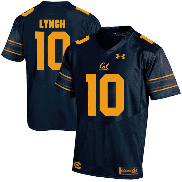Men's Golden Bears #10 Marshawn Lynch Blue Stitched NCAA Jersey