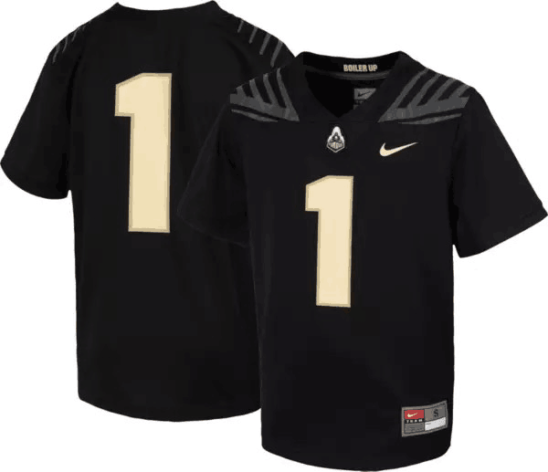 Men's Boilermakers #1 Black Stitched NCAA Jersey
