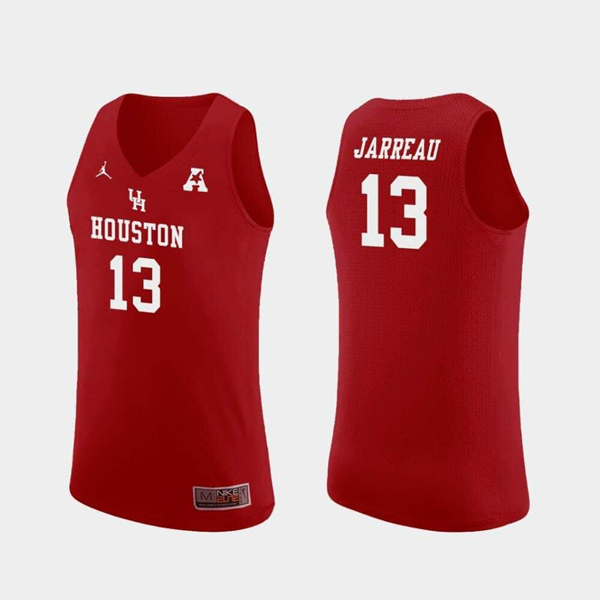 Cougars #13 DeJon Jarreau Red Stitched NCAA Jersey