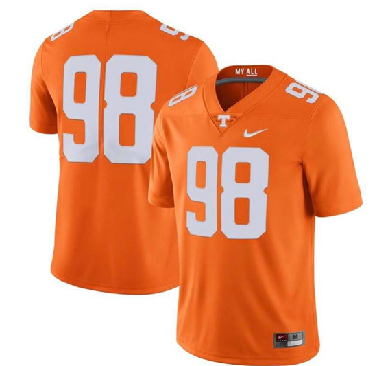 Men's Tennessee Volunteers #98 Orange Stitched Limited Football Jersey