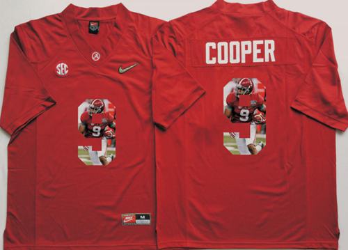 Crimson Tide #9 Amari Cooper Red Player Fashion Stitched NCAA Jersey