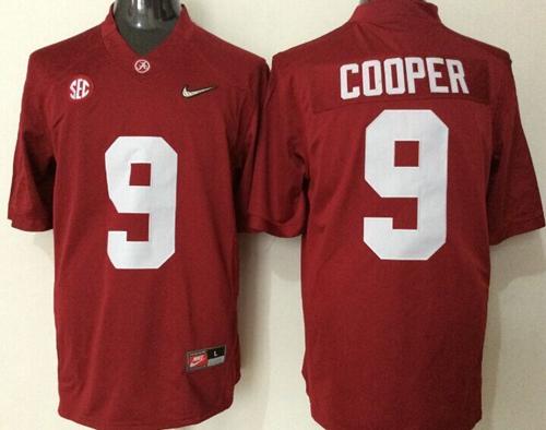 Crimson Tide #9 Amari Cooper Red Limited Stitched NCAA Jersey