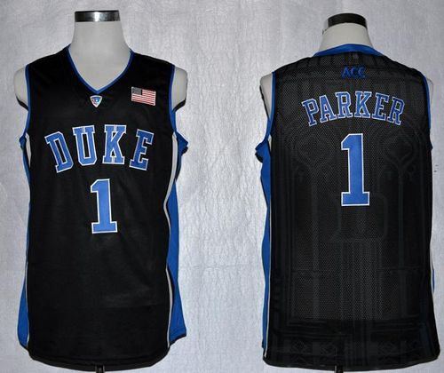 Blue Devils #1 Jabari Parker Black Basketball Stitched NCAA Jersey