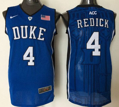 Blue Devils #4 J.J. Redick Blue Basketball Stitched NCAA Jersey