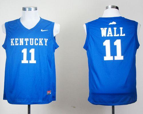 Wildcats #11 John Wall Royal Blue Stitched NCAA Jersey