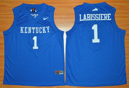 Wildcats #1 Skal Labissiere Royal Blue Basketball Stitched NCAA Jersey