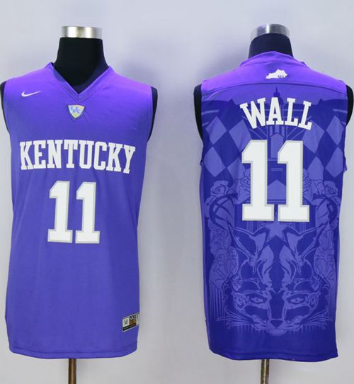 Wildcats #11 John Wall Blue Basketball Stitched NCAA Jersey