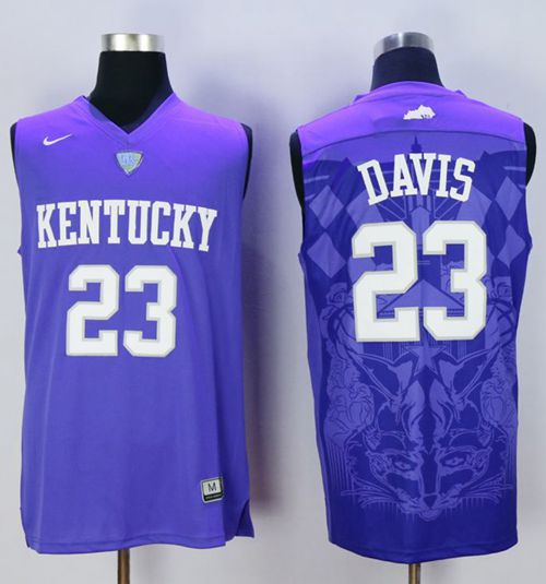 Wildcats #23 Anthony Davis Blue Basketball Stitched NCAA Jersey