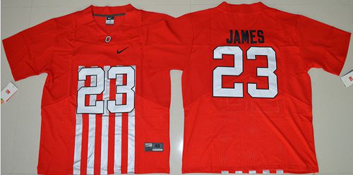 Buckeyes #23 Lebron James Red Alternate Elite Stitched NCAA Jersey