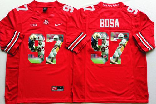 Buckeyes #97 Joey Bosa Red Player Fashion Stitched NCAA Jersey