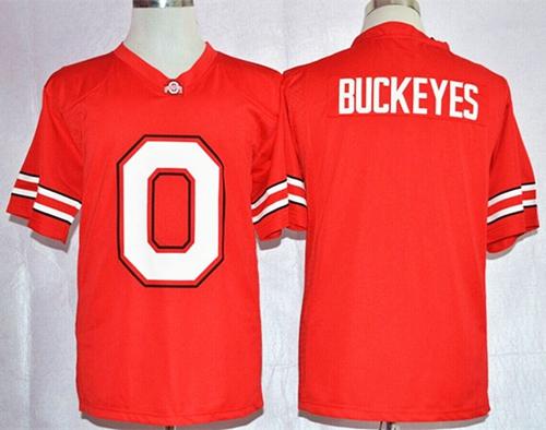 Buckeyes Red Pride Fashion Stitched NCAA Jersey