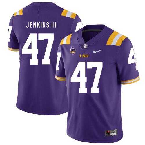 LSU Tigers #47 Nelson Jenkins Purple Limited Stitched NCAA Jersey