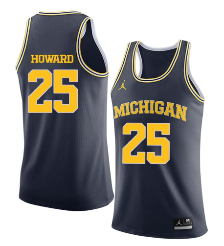 Wolverines #25 Juwan Howard Limited Stitched NCAA Jersey