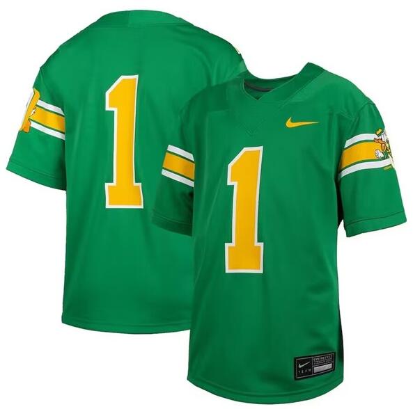 Men's Oregon Ducks Active Player Custom Green Stitched Game Jersey
