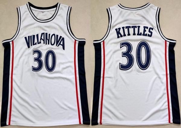 Villanova Wildcats #30 Kerry Kittles White 1996-97 College Basketball Stitched NCAA Jersey