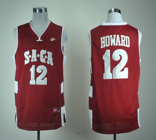 SACA #12 Dwight Howard Red Basketball Stitched NCAA Jersey