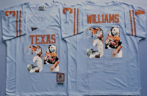 Longhorns #34 Ricky Williams White Player Fashion Stitched NCAA Jersey