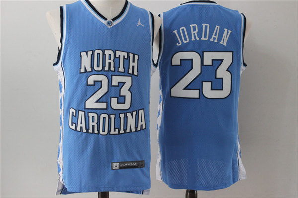 Men's North Carolina Tar Heels #23 Michael Jordan Blue Stitched Jersey