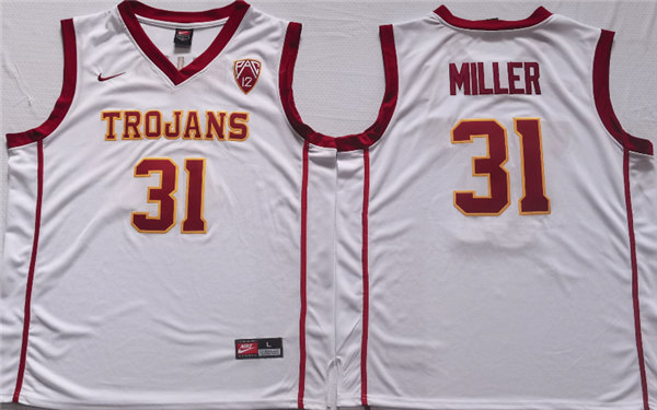 Men's USC Trojans #31 Cheryl Miller White Stitched Jersey