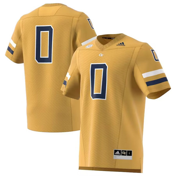 Men's Georgia Tech Yellow Jackets ACTIVE PLAYER Custom Gold Stitched Jersey