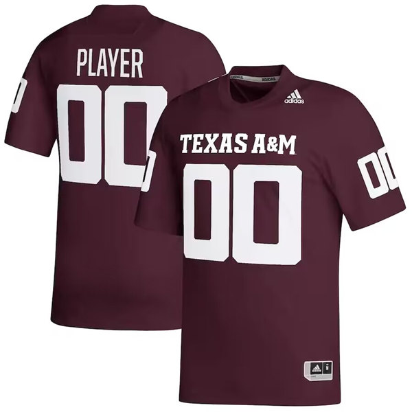 Men's Texas A&M Aggies ACTIVE PLAYER Custom Maroon Stitched Football Jersey