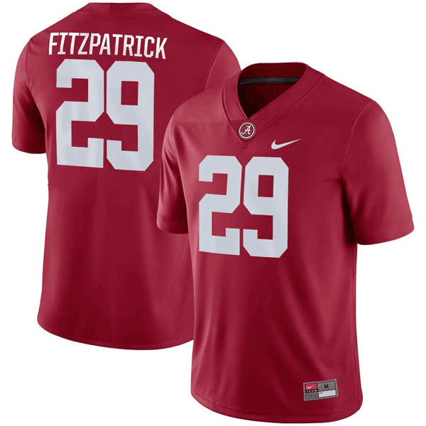Men's Alabama Crimson Tide #29 Minkah Fitzpatrick Red Stitched NCAA Jersey