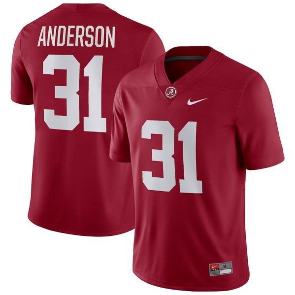 Men's Alabama Crimson Tide #31 Will Anderson Red Stitched Football Jersey