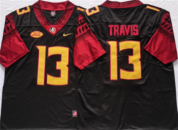 Florida State Seminoles Black #13 Travis Black Stitched Jersey