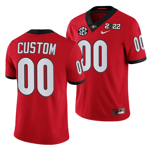 Men's Georgia Bulldogs ACTIVE PLAYER Custom 2022 Patch Red College ...