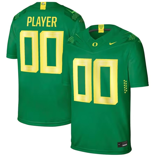 Men's Oregon Ducks Active Player Custom Green Stitched Football Jersey