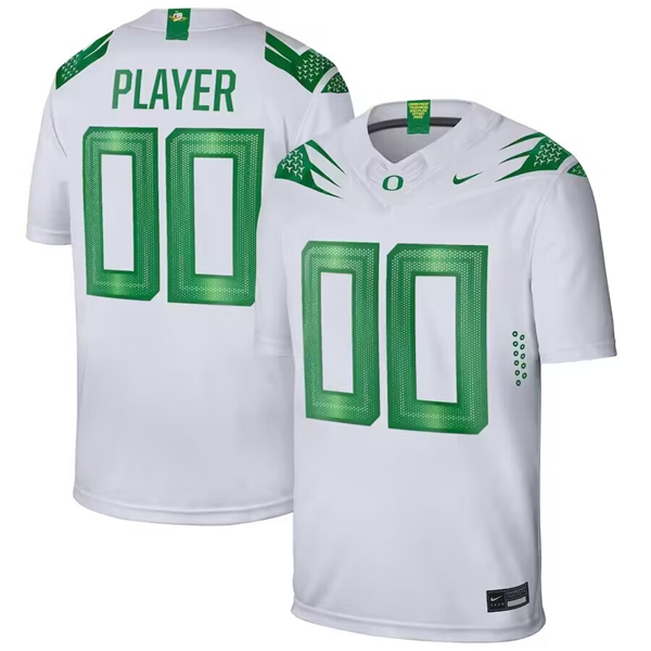 Men's Oregon Ducks Active Player Custom White Stitched Football Jersey