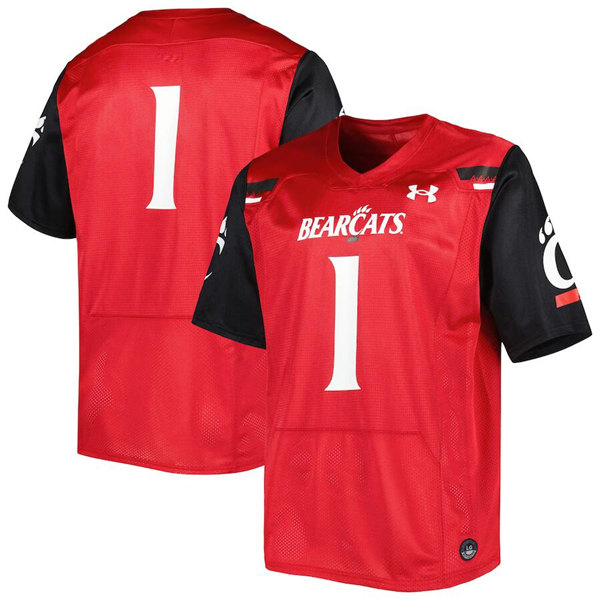 Men's Cincinnati Bearcats ACTIVE PLAYER Custom Red Stitched Football Jersey