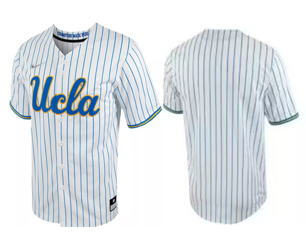 Men's UCLA Bruins White Stitched Baseball Jersey