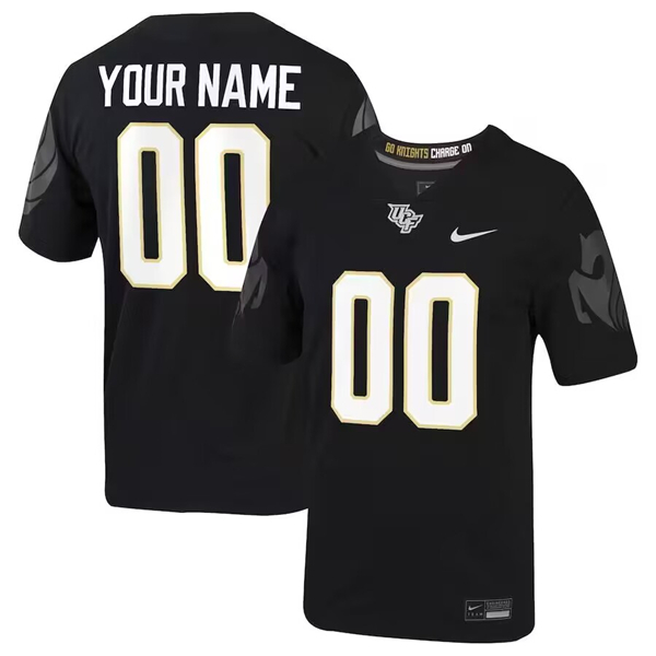 Men's UCF Knights ACTIVE PLAYER Custom Black Stitched Game Jersey